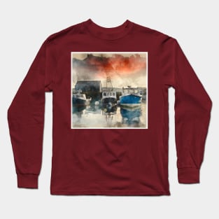 Lobster Boats at Dusk Long Sleeve T-Shirt